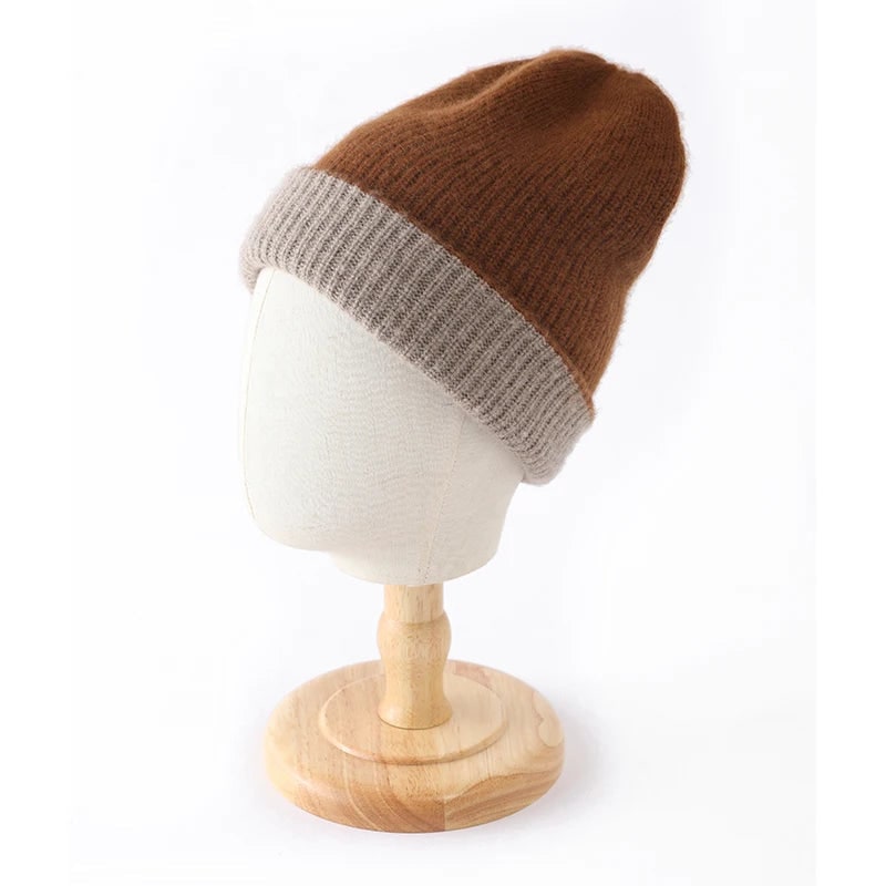 Men's Reversible Slouchy Winter Beanie with Ribbed Knit and Fold-Over Cuff - Image 8