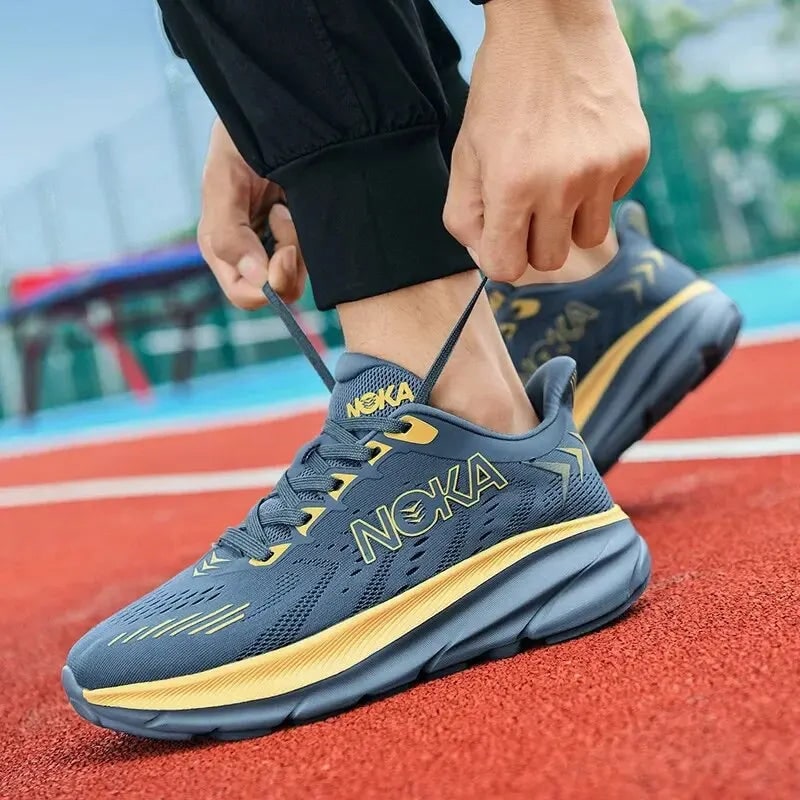 Men's Road Running Shoes with Mesh and Cushioned Midsole - Image 5