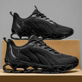 Men's Running Shoes Low Top Sneakers with Knit and Arch Support - Image 4