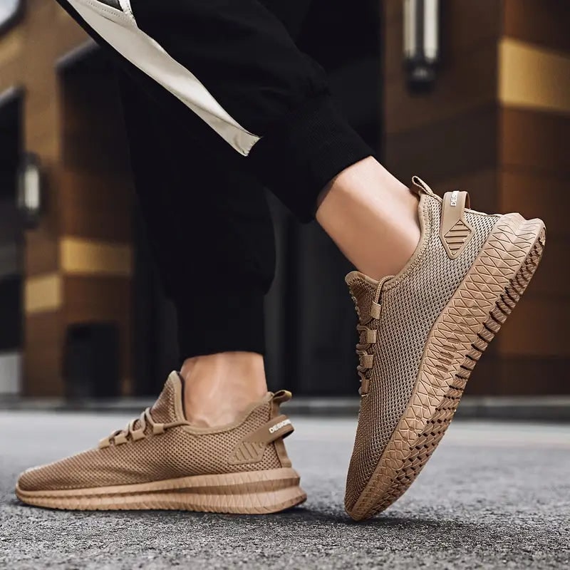 Men's Running Shoes Sneakers Lace-Up Mesh Low-Top Breathable Upper - Image 10