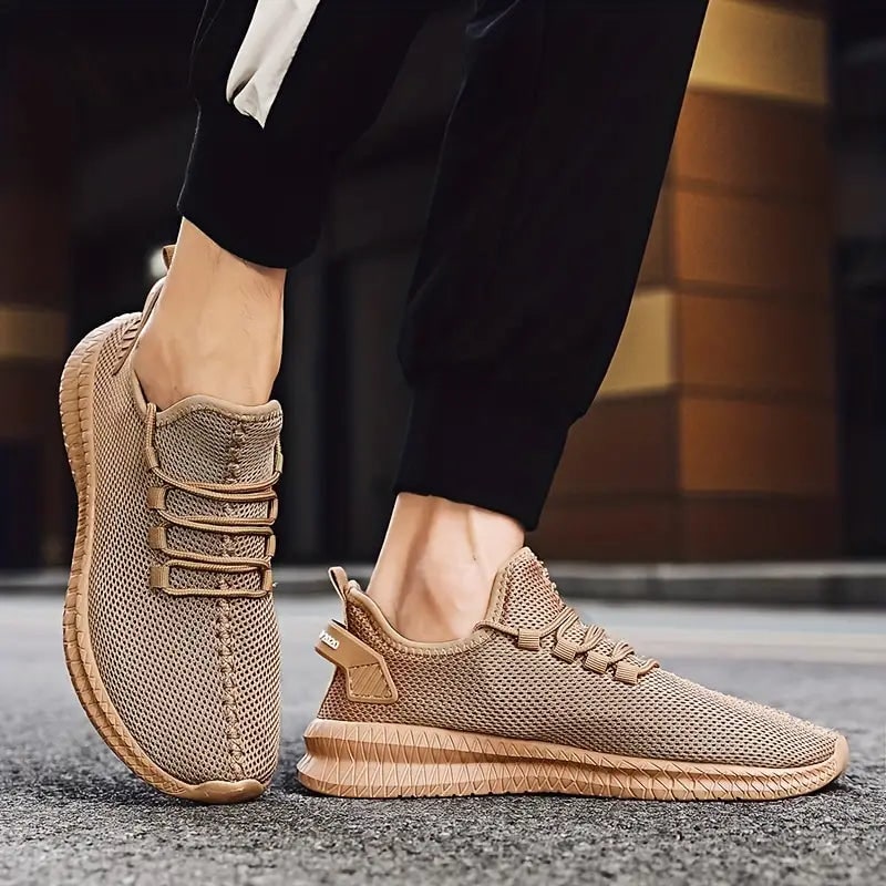 Men's Running Shoes Sneakers Lace-Up Mesh Low-Top Breathable Upper - Image 11