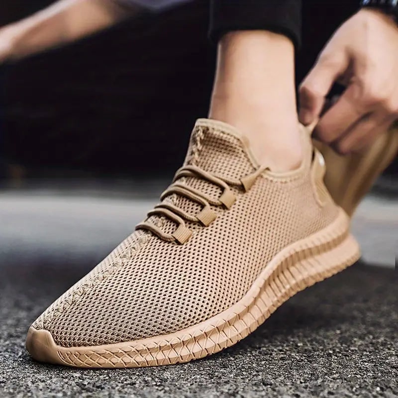 Men's Running Shoes Sneakers Lace-Up Mesh Low-Top Breathable Upper - Image 12