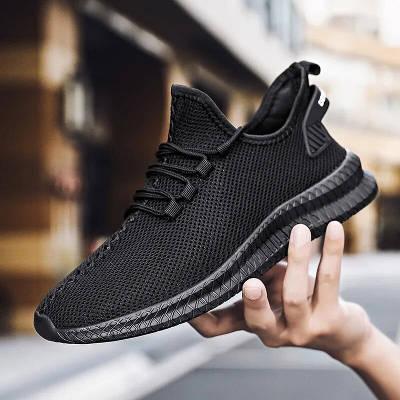 Men's Running Shoes Sneakers Lace-Up Mesh Low-Top Breathable Upper - Image 1