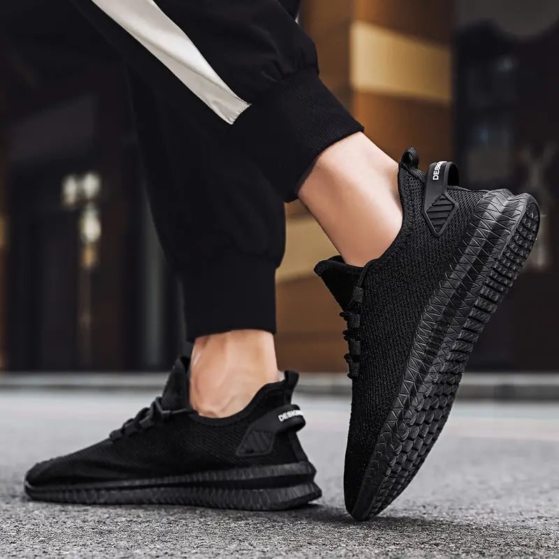 Men's Running Shoes Sneakers Lace-Up Mesh Low-Top Breathable Upper - Image 2