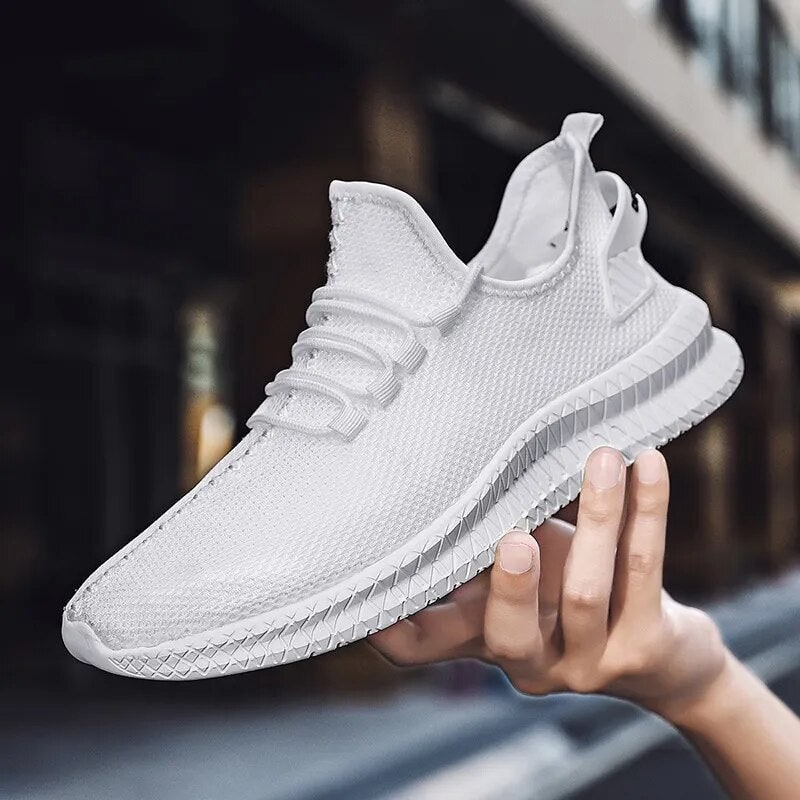 Men's Running Shoes Sneakers Lace-Up Mesh Low-Top Breathable Upper - Image 3