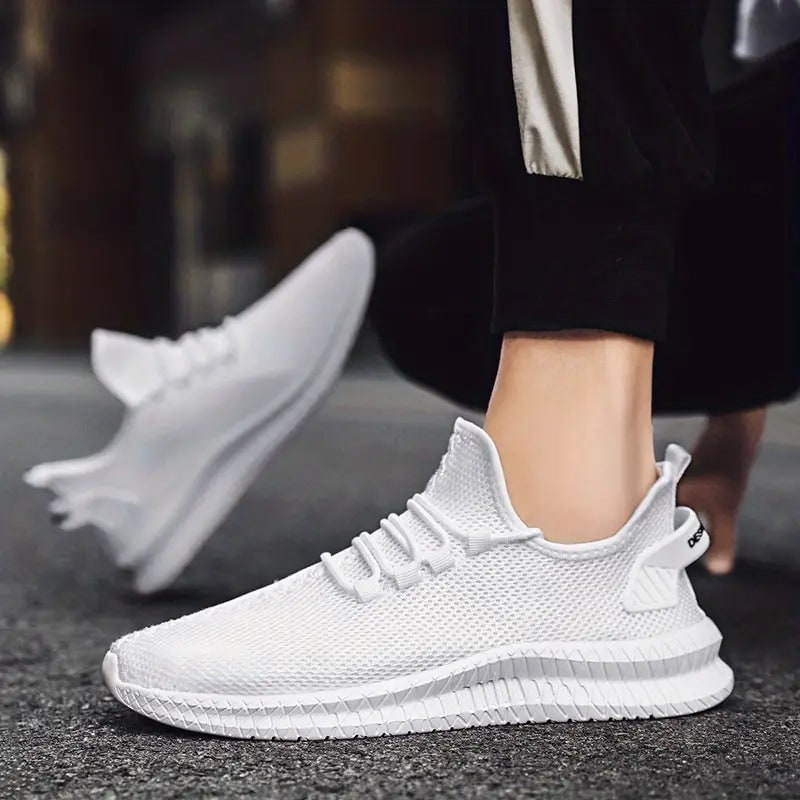 Men's Running Shoes Sneakers Lace-Up Mesh Low-Top Breathable Upper - Image 4