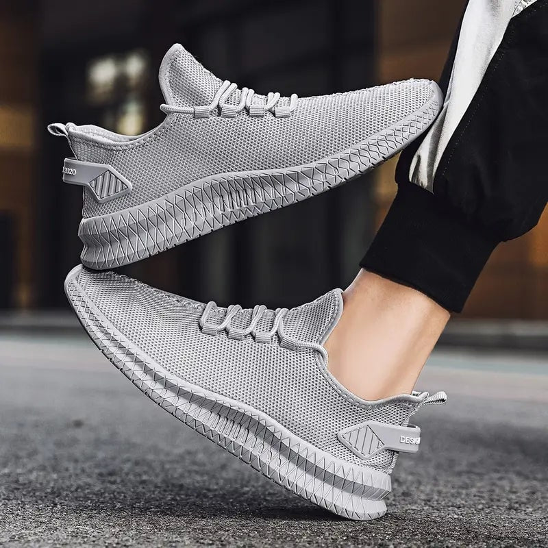 Men's Running Shoes Sneakers Lace-Up Mesh Low-Top Breathable Upper - Image 7