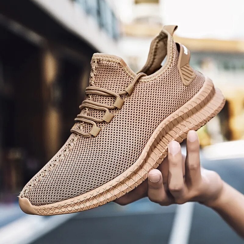 Men's Running Shoes Sneakers Lace-Up Mesh Low-Top Breathable Upper - Image 9
