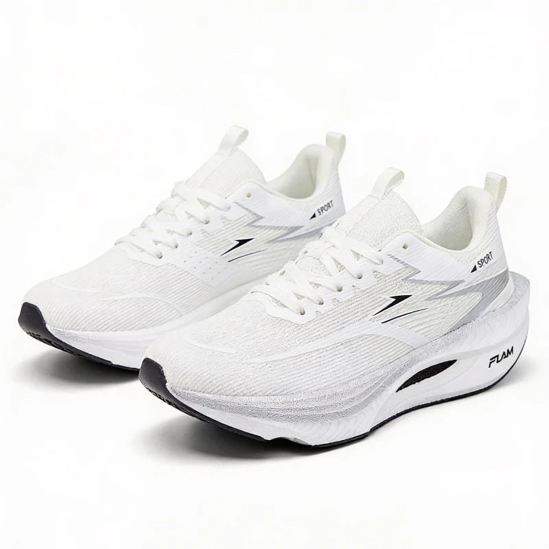 Men's Running Shoes Training with Mesh Upper Cushioned Sole Lace-Up - Image 3
