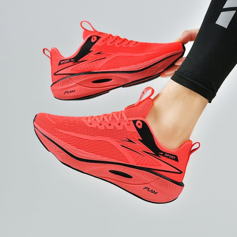 Men's Running Shoes Training with Mesh Upper Cushioned Sole Lace-Up - Image 7