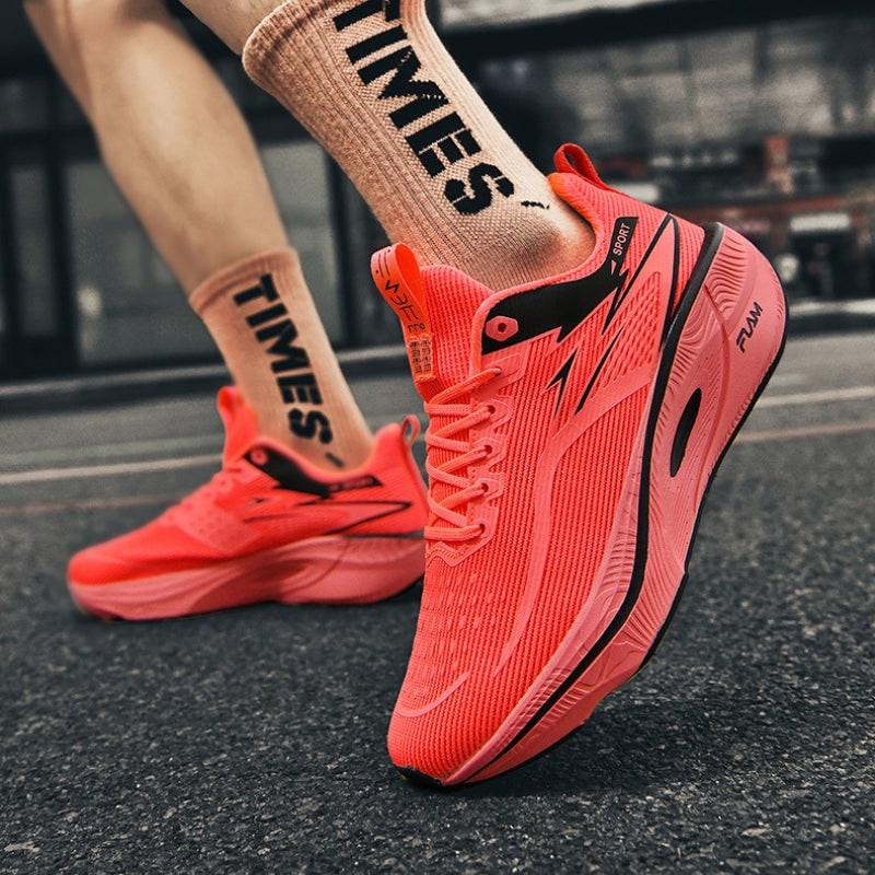 Men's Running Shoes Training with Mesh Upper Cushioned Sole Lace-Up - Image 8