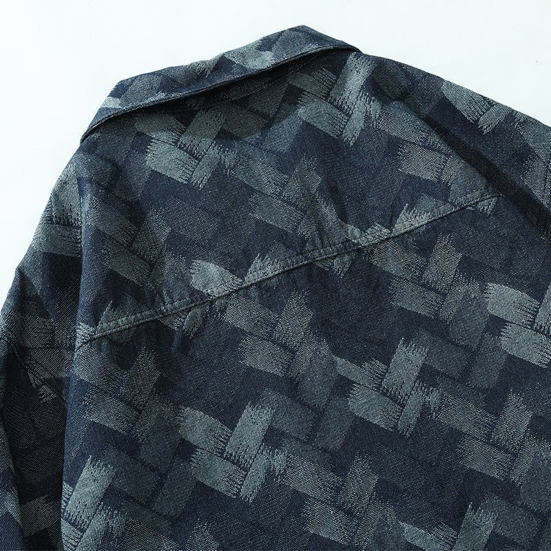 Men's Shirt Jacket with Snap Button Closure and Chest Pockets - Image 4