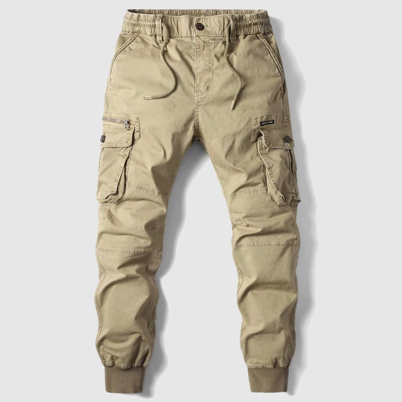 Men's Slim Fit Cargo Pants Joggers with Drawstring Waist and Tapered Ankle Cuffs - Image 2
