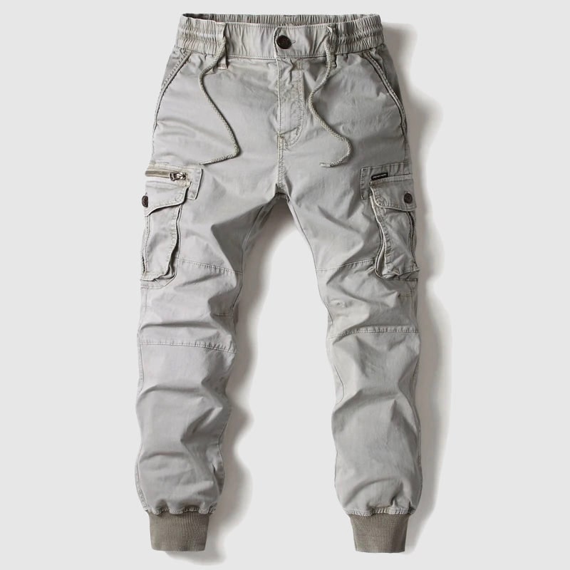 Men's Slim Fit Cargo Pants Joggers with Drawstring Waist and Tapered Ankle Cuffs - Image 4