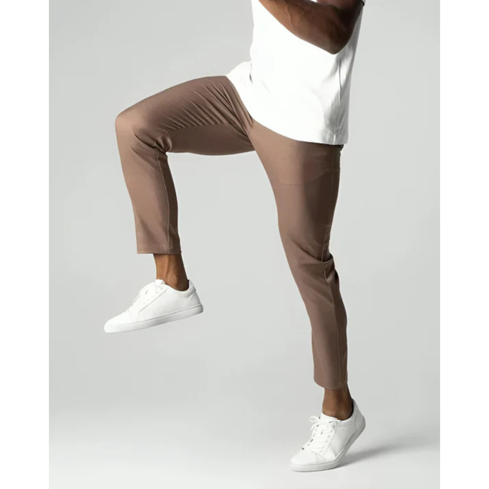 Men's Slim Fit Chino Pants Trousers with Tapered Ankle and Stretch Waistband - Image 10