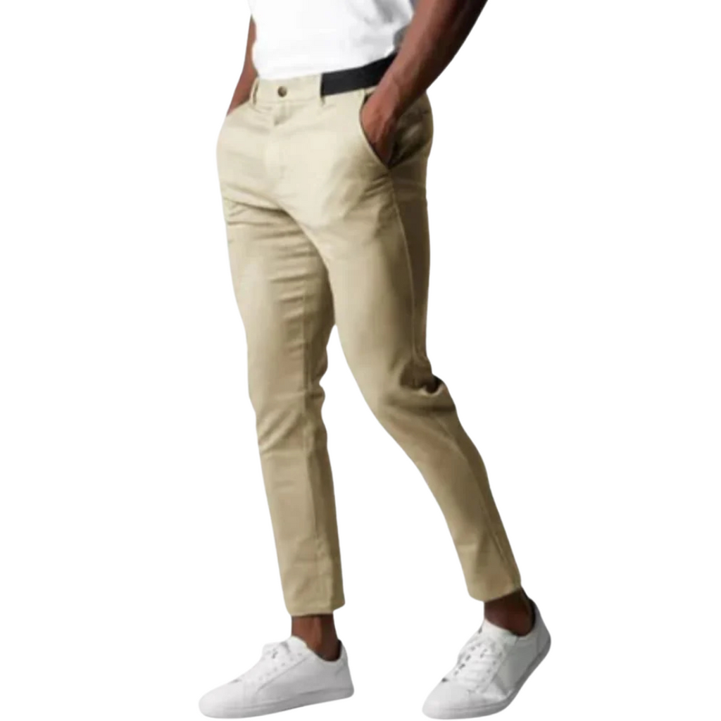 Men's Slim Fit Chino Pants Trousers with Tapered Ankle and Stretch Waistband - Image 11