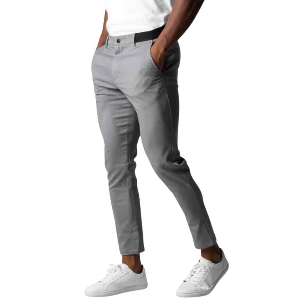 Men's Slim Fit Chino Pants Trousers with Tapered Ankle and Stretch Waistband - Image 12