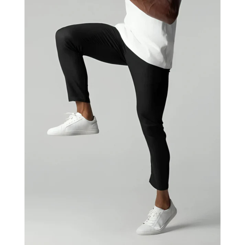 Men's Slim Fit Chino Pants Trousers with Tapered Ankle and Stretch Waistband - Image 7