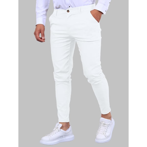 Men's Slim Fit Chino Pants with Stretch Casual Dress - Image 2