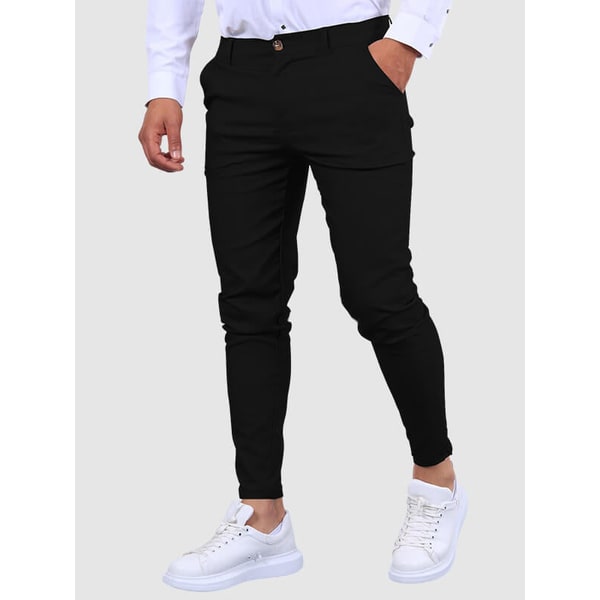 Men's Slim Fit Chino Pants with Stretch Casual Dress - Image 3