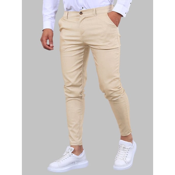 Men's Slim Fit Chino Pants with Stretch Casual Dress - Image 4