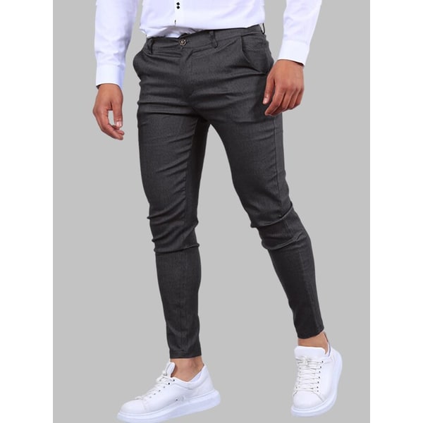 Men's Slim Fit Chino Pants with Stretch Casual Dress - Image 5