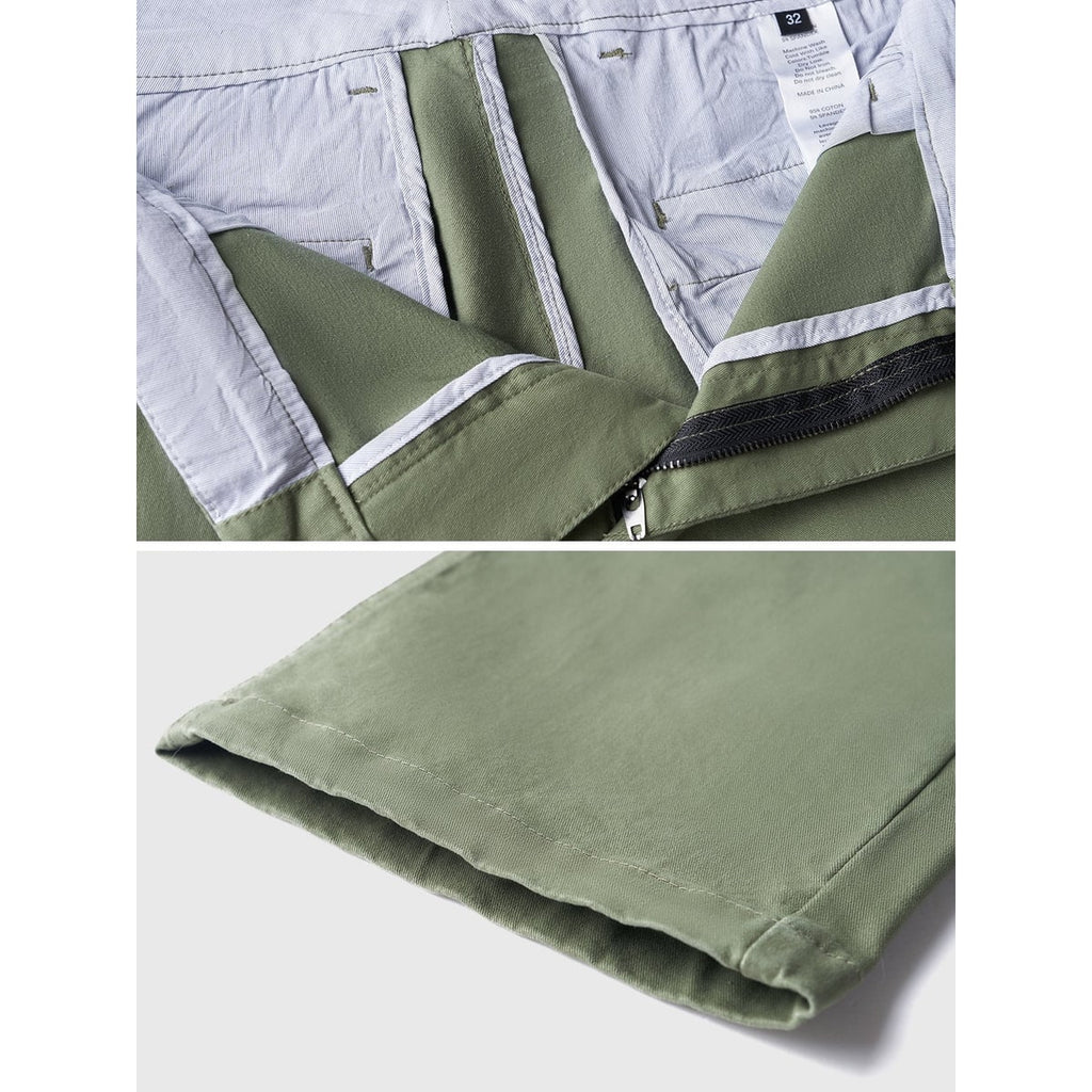 Men's Slim Fit Chino Pants with Stretch Cotton Blend and Tapered Leg - Image 10