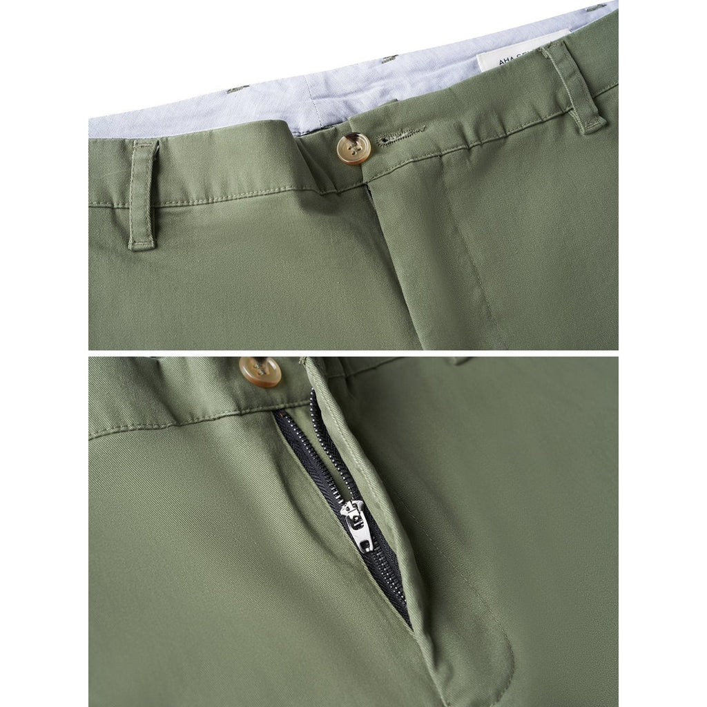 Men's Slim Fit Chino Pants with Stretch Cotton Blend and Tapered Leg - Image 13