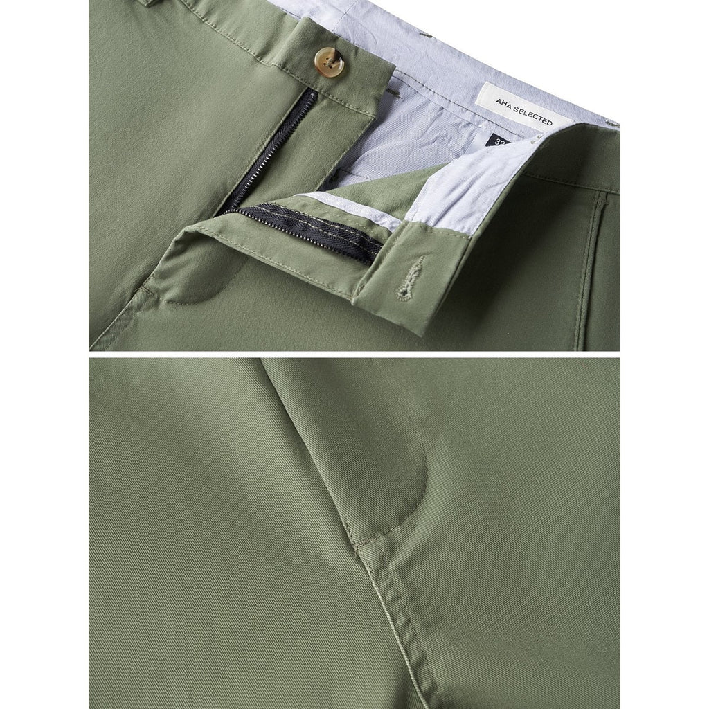 Men's Slim Fit Chino Pants with Stretch Cotton Blend and Tapered Leg - Image 14