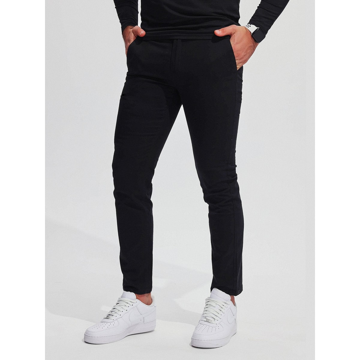 Men's Slim Fit Chino Pants with Stretch Cotton Blend and Tapered Leg - Image 9