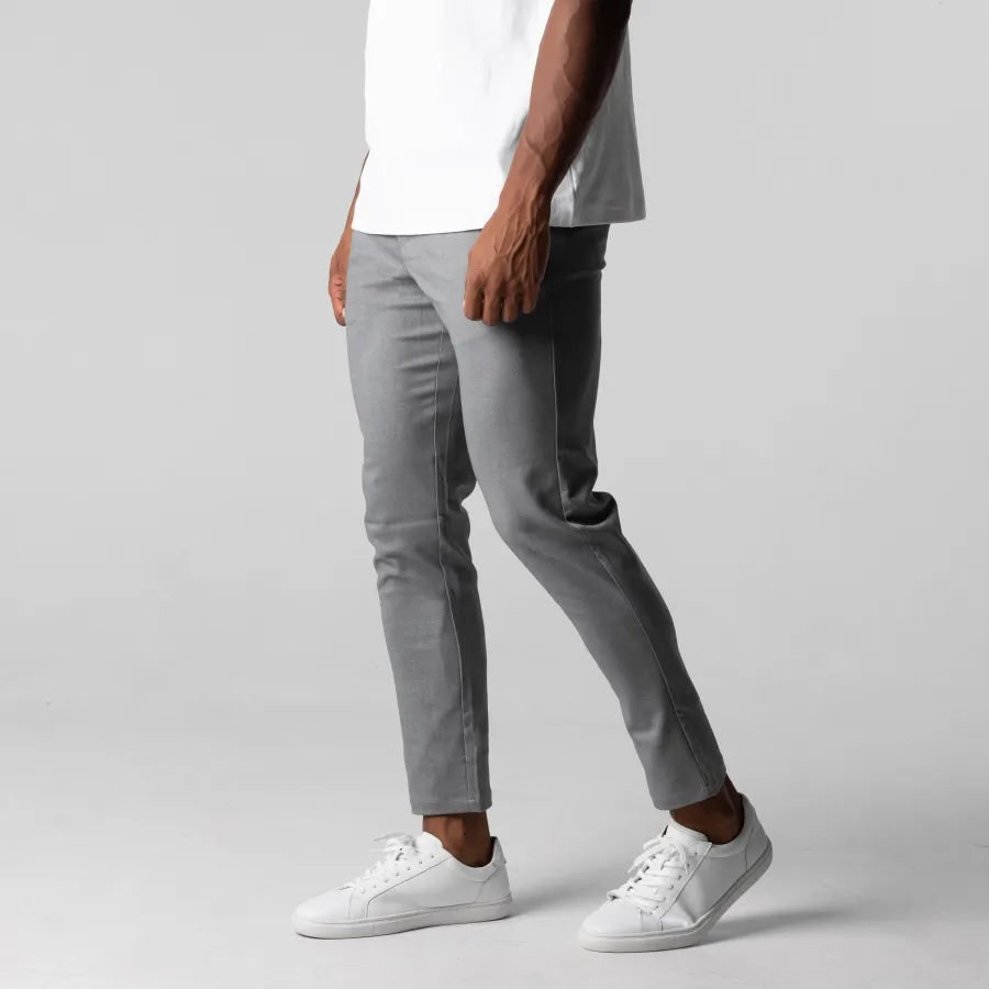 Men's Slim Fit Chino Pants with Tapered Leg and Stretch Woven Casual - Image 2