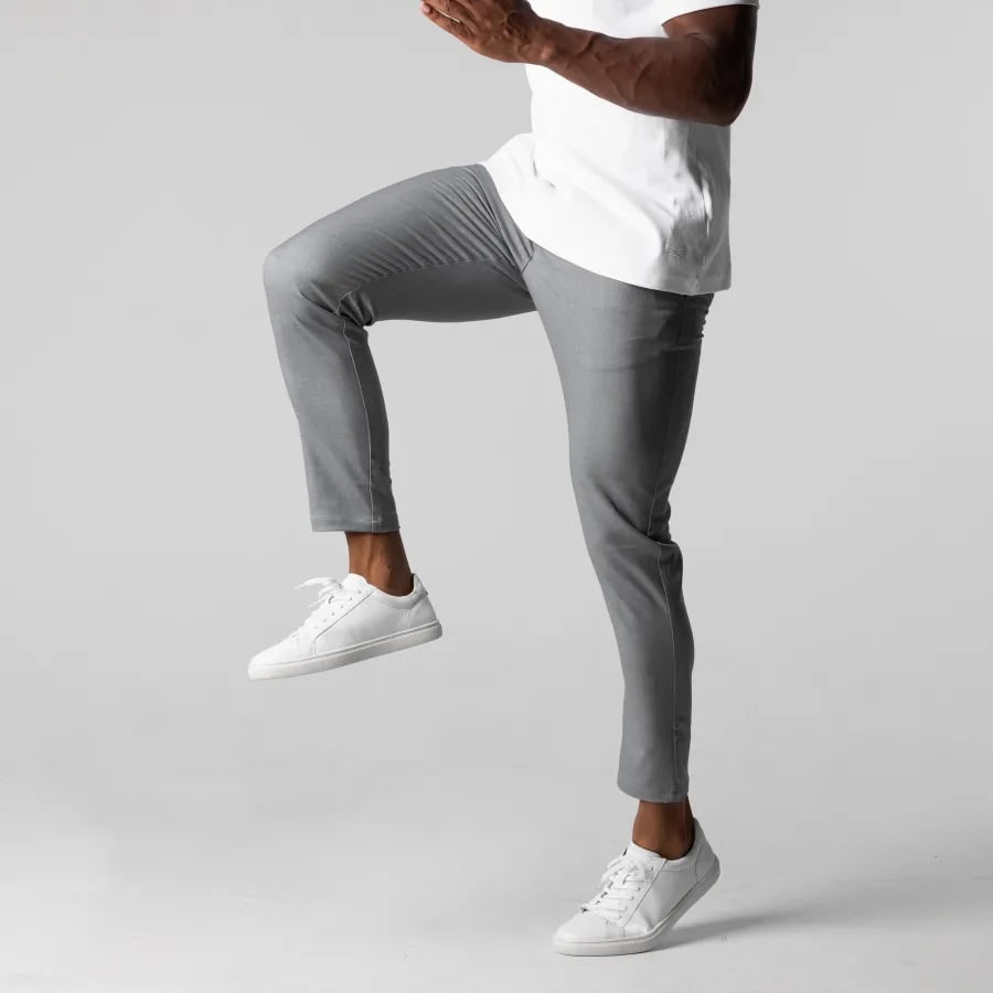 Men's Slim Fit Chino Pants with Tapered Leg and Stretch Woven Casual - Image 3