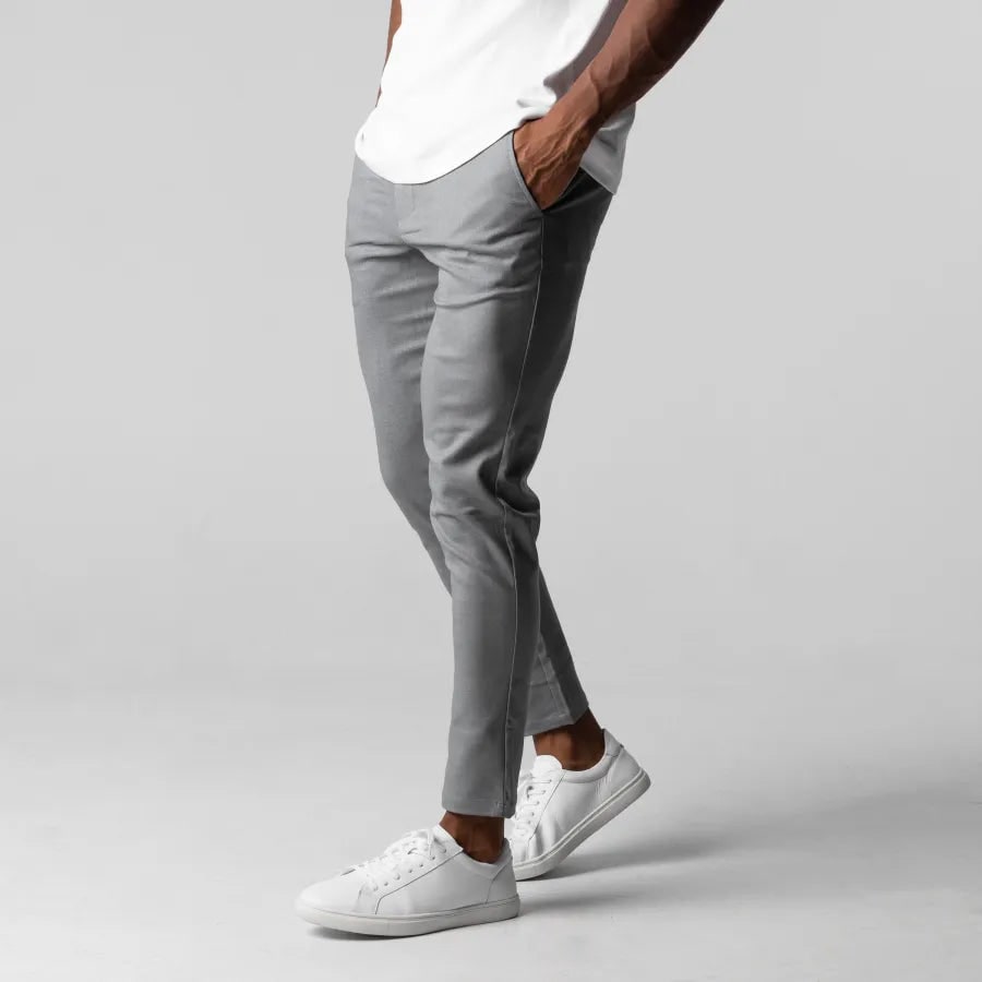 Men's Slim Fit Chino Pants with Tapered Leg and Stretch Woven Casual - Image 4