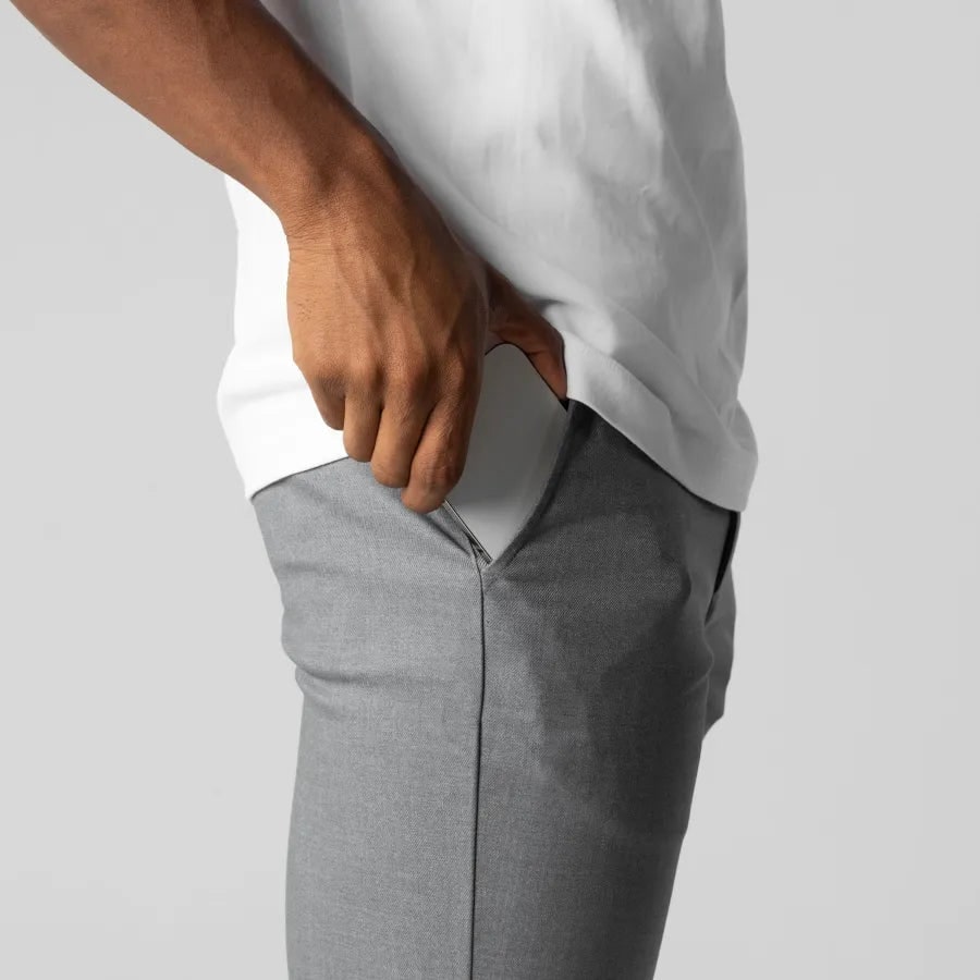 Men's Slim Fit Chino Pants with Tapered Leg and Stretch Woven Casual - Image 6