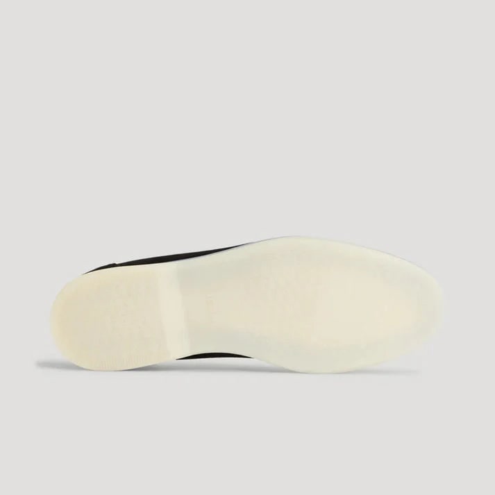 Men's Suede Slip on Loafers with Moc Toe Stitching and Rubber Sole - Image 13
