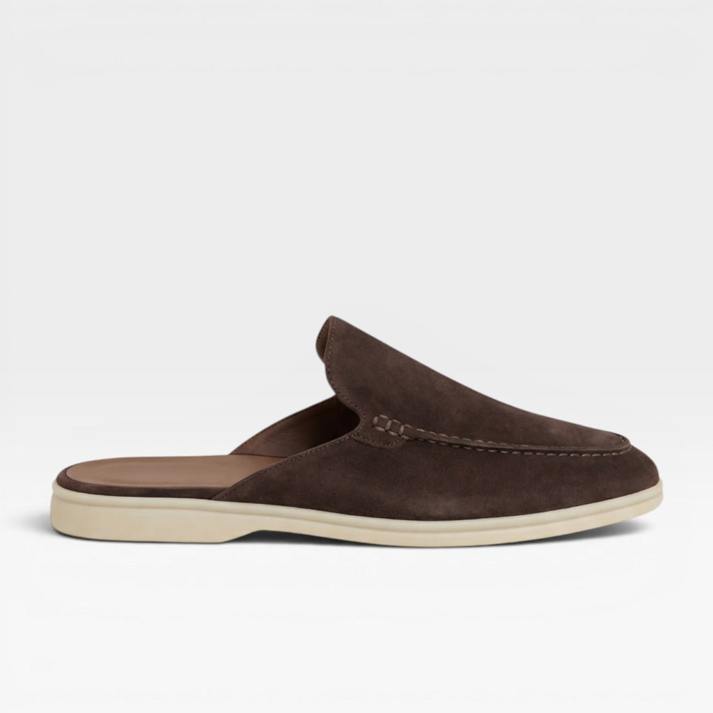 Men's Suede Slip on Mules Loafers with Moccasin Toe and Padded Footbed - Image 11