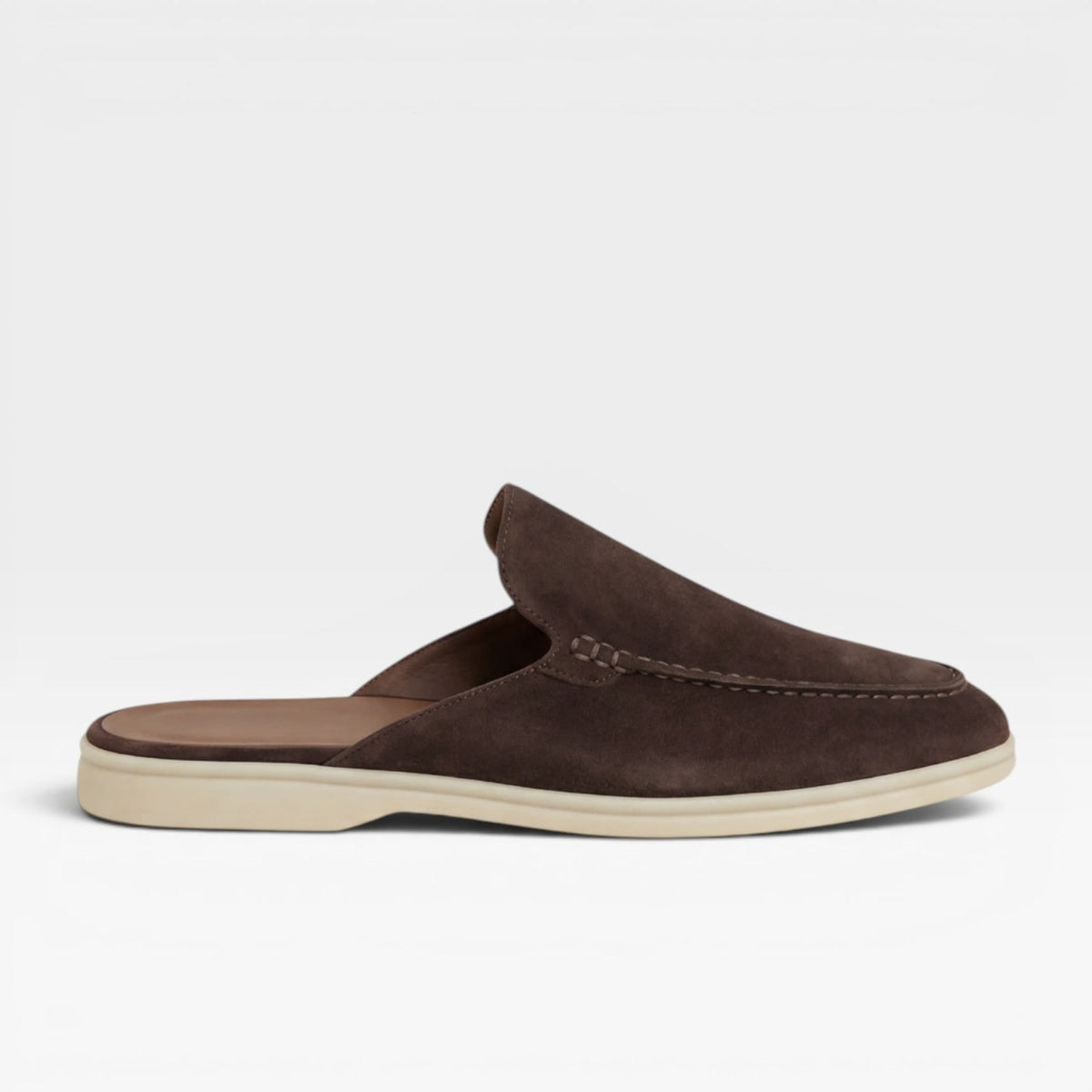 Men's Suede Slip on Mules Loafers with Moccasin Toe and Padded Footbed - Image 11