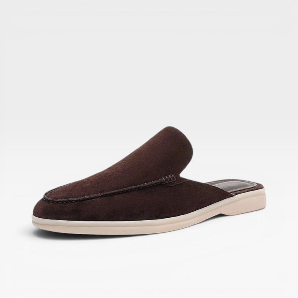 Men's Suede Slip on Mules Loafers with Moccasin Toe and Padded Footbed - Image 12