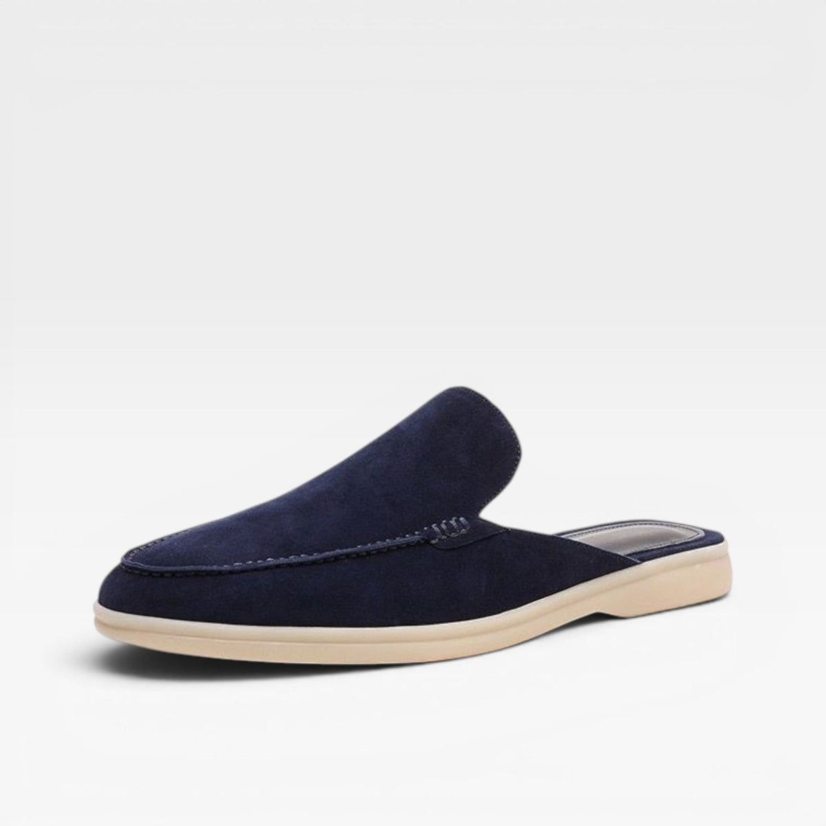 Men's Suede Slip on Mules Loafers with Moccasin Toe and Padded Footbed - Image 9