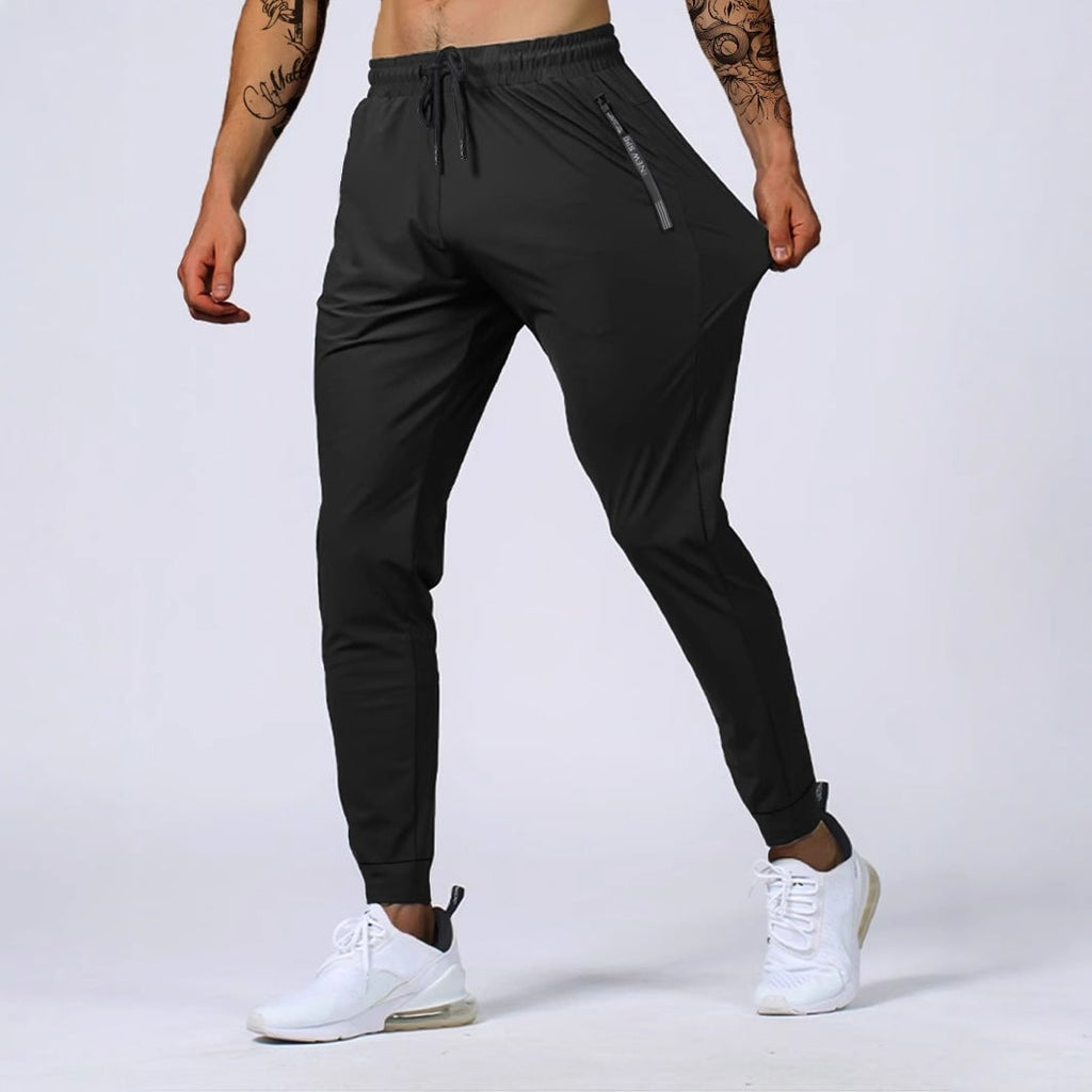 Men's Sweatpants Athletic Joggers with Zippered Pockets and Stretch - Image 3