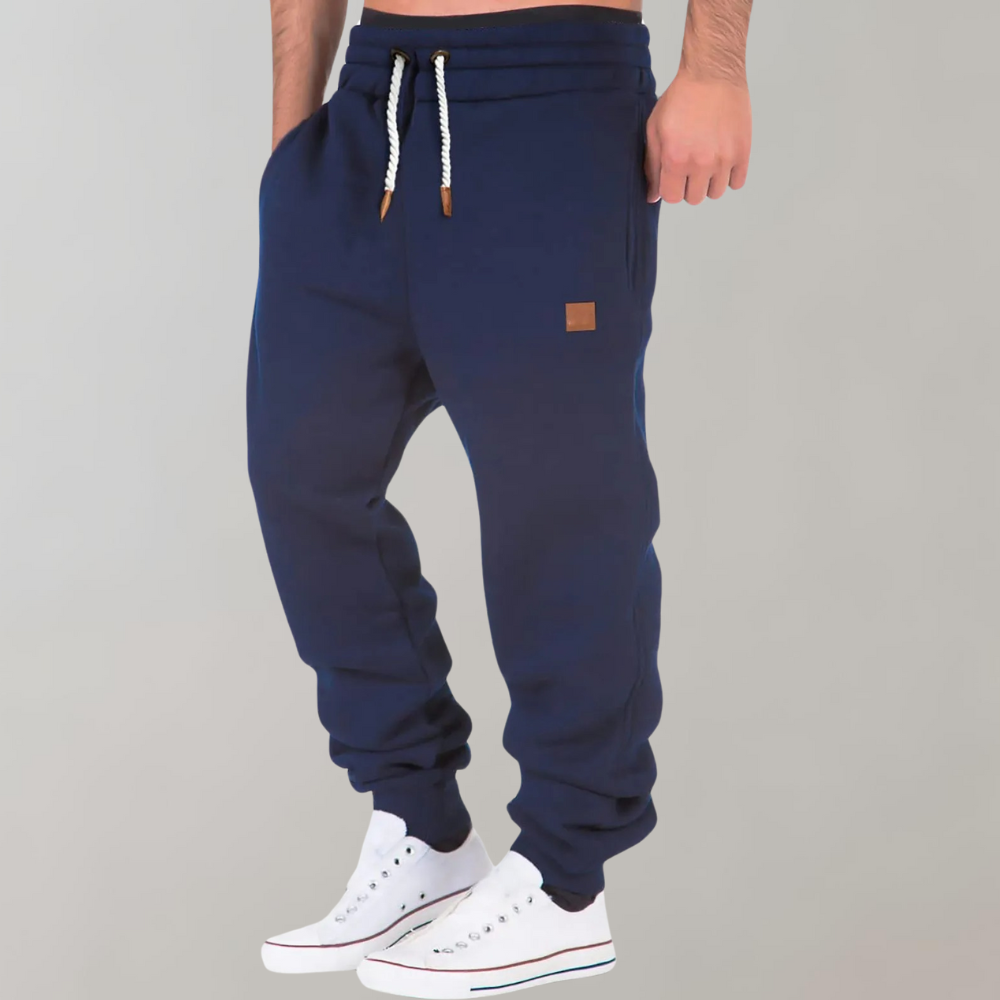 Men's Sweatpants Joggers with Fleece Drawstring and Ribbed Cuffs - Image 1