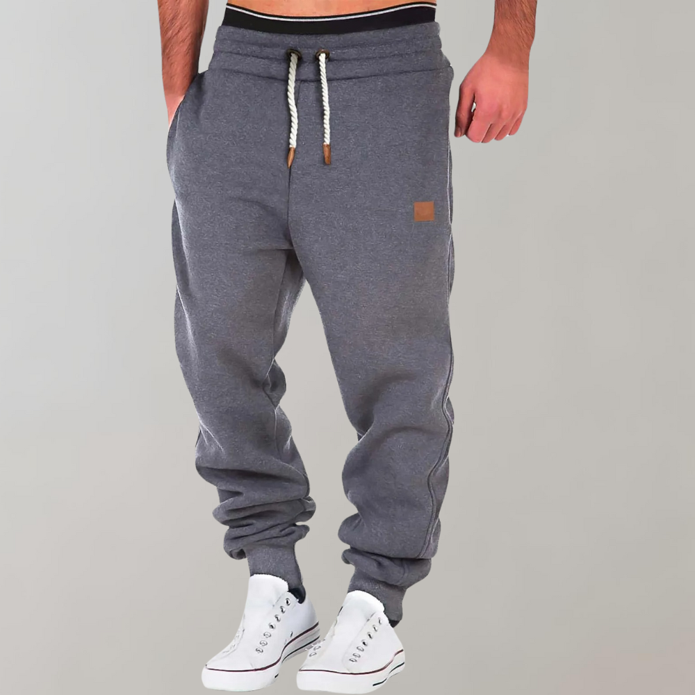Men's Sweatpants Joggers with Fleece Drawstring and Ribbed Cuffs - Image 4