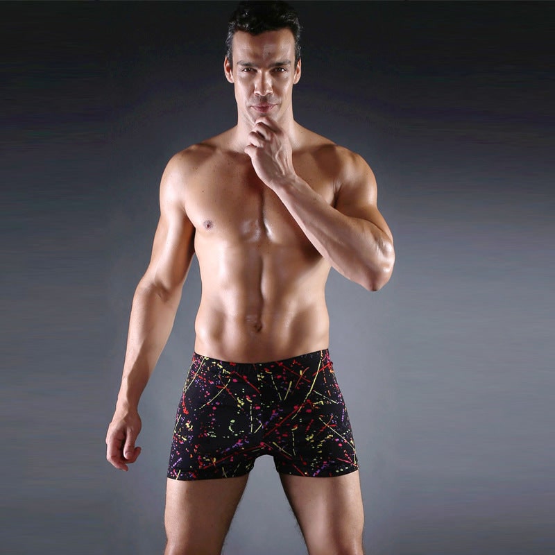 Men's Swim Trunks and Shorts with Graphic Print Square Leg Quick Dry - Image 2