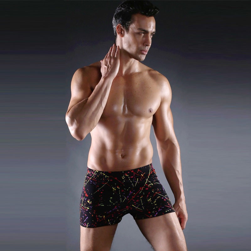 Men's Swim Trunks and Shorts with Graphic Print Square Leg Quick Dry - Image 3