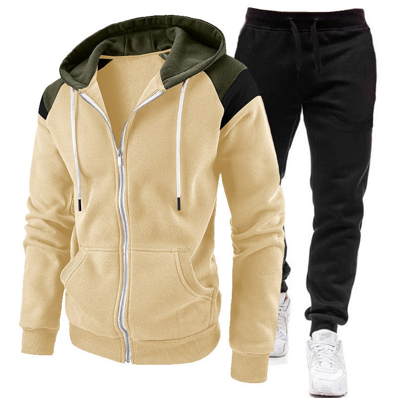 Men's Tracksuit Sweat Suit Jogging Set with Zip-Up Hoodie and Jogger Pants - Image 6