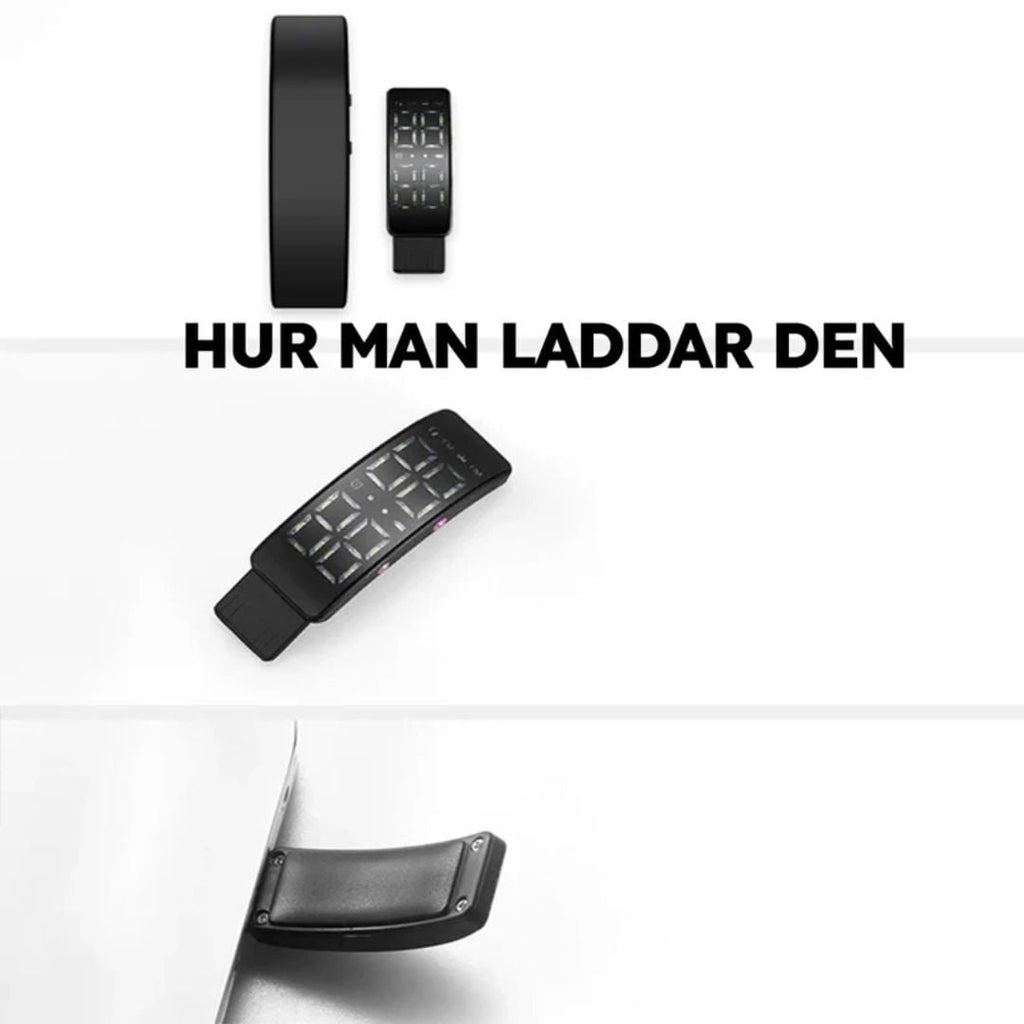 Men's Vibrating Alarm Clock Wristband with Silent Digital Display and Adjustable Silicone Strap - Image 3