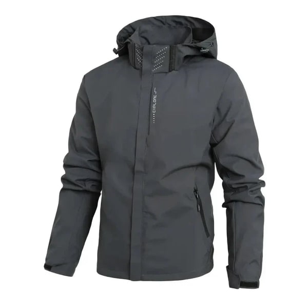 Men's Waterproof Rain Jacket and Coat with Hooded Zip Pockets - Image 3