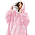 Men's Wearable Blanket Hoodie with Sherpa Lining and Oversized Fleece - Image 1