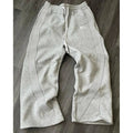 Men's Wide Leg Baggy Fleece Sweatpants with Retro Stripes and Side Pockets - Image 1