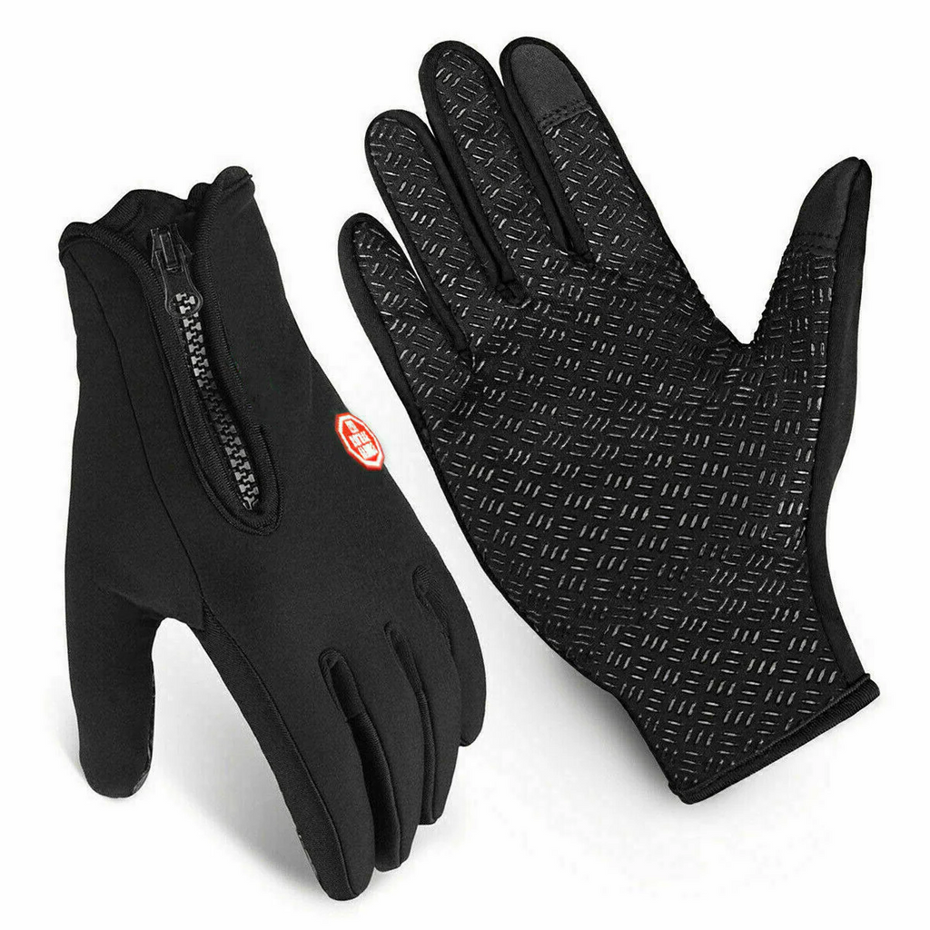 Men's Winter Cycling Gloves with Waterproof Fleece Lining and Touchscreen Grip - Image 5
